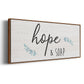 Hope & Soap - Floater Framed Canvas Print