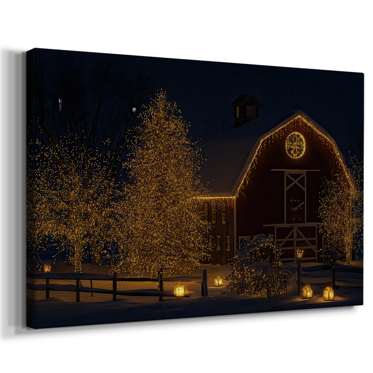 Candlelit Serenade of Carols - Canvas Art Print