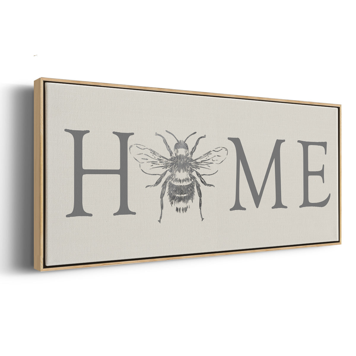 Bee Home - Floater Framed Canvas Print