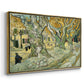 The Large Plane Trees (Road Menders at Saint-Rémy), 1889 - Floater Framed Canvas Print