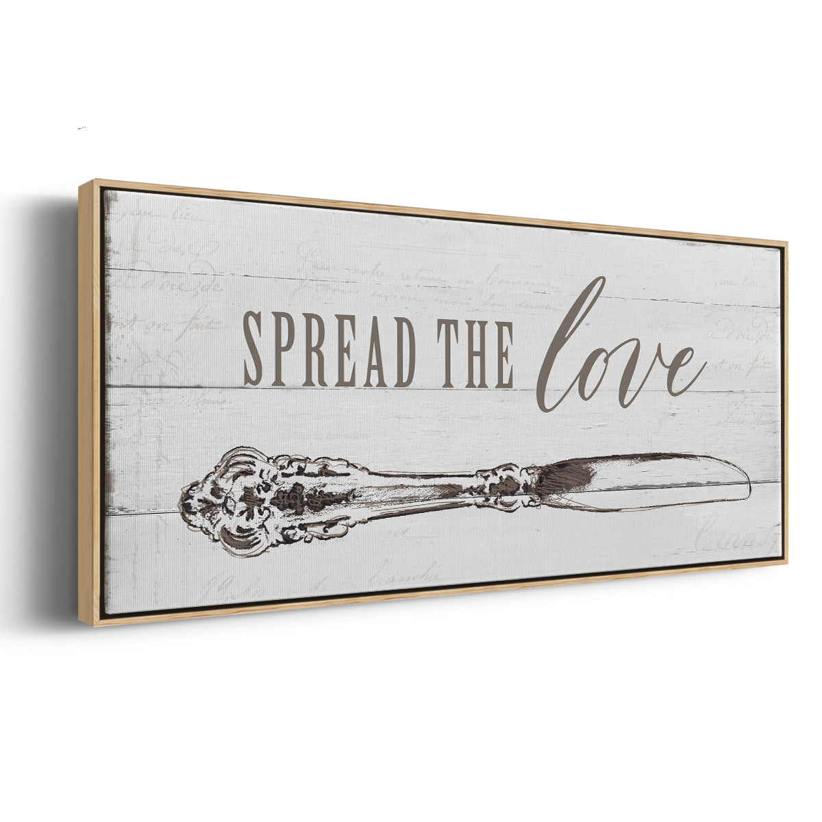 Spread the Love - Floater Framed Canvas Print