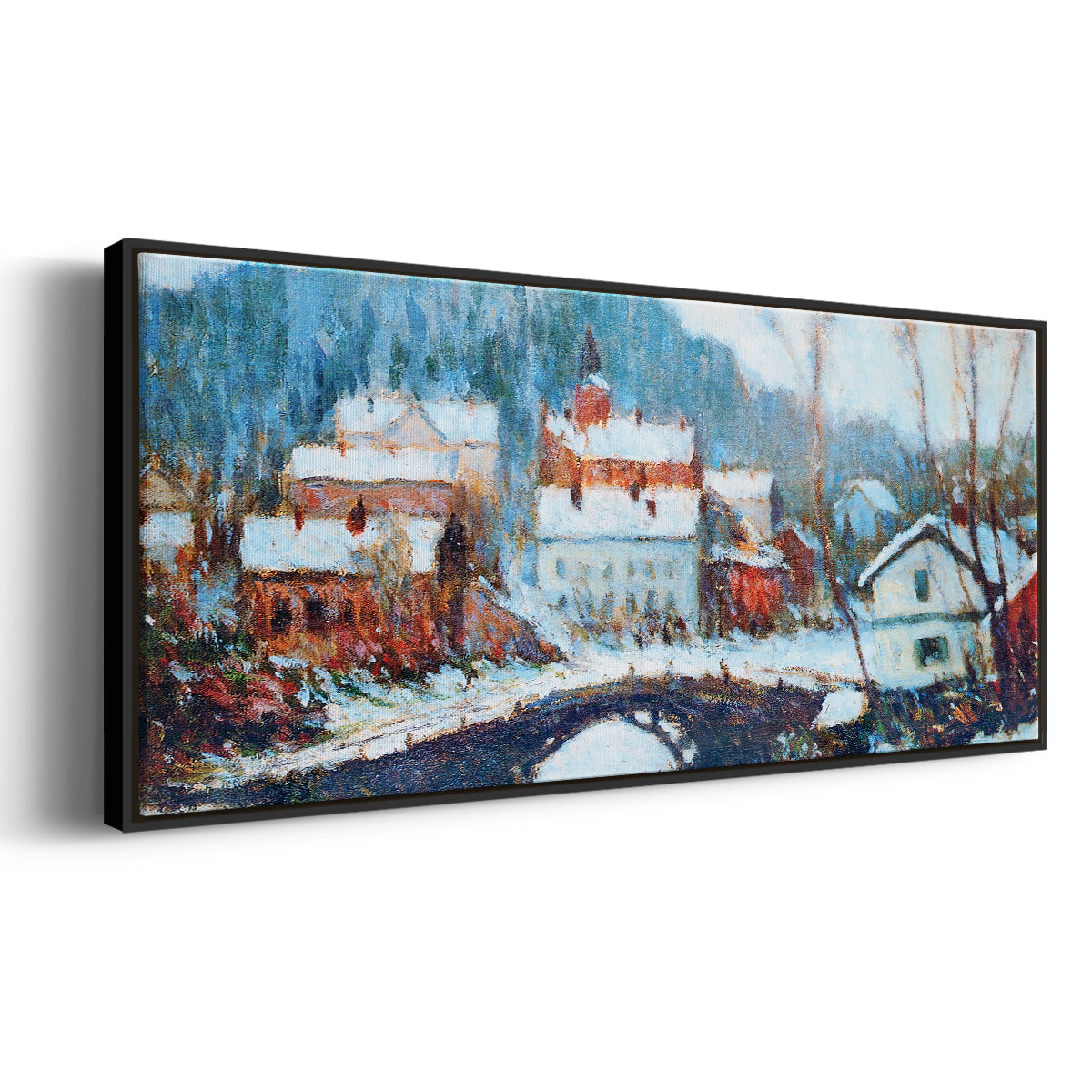 Sandviken, Norway 2, 1895 - Floater Framed Canvas Print