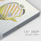 Yellow & Grey Fish IV Premium Gallery Wrapped Canvas - Ready to Hang