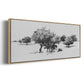 Treeline Sketch II - Floater Framed Canvas Print