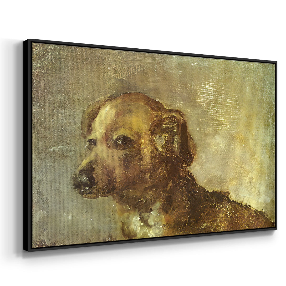 Cliper, the Artist's Dog, 1895 - Floater Framed Canvas Print