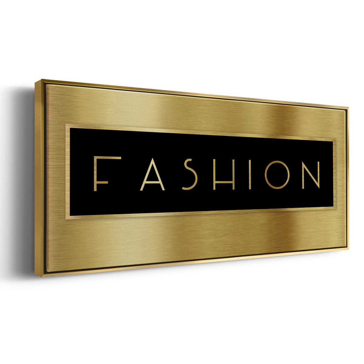 Gold Fashion - Floater Framed Canvas Print