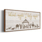 Silent Night Nativity - Floater Framed Canvas Print