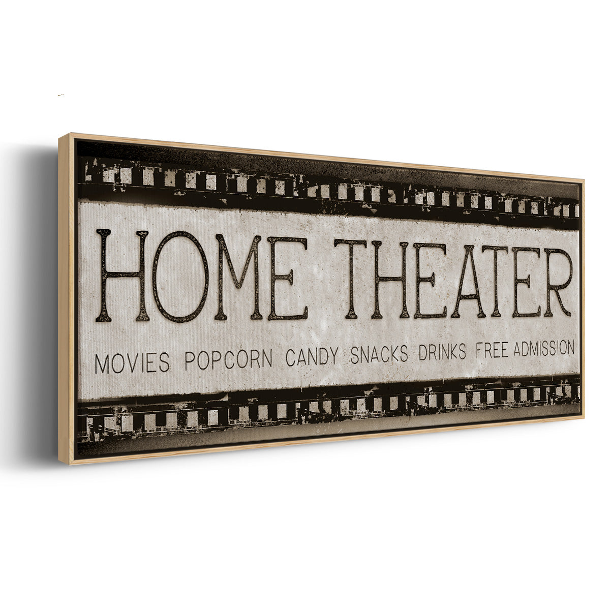 Home Theater - Floater Framed Canvas Print