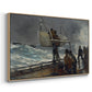 The Signal of Distress, c. 1896 - Floater Framed Canvas Print