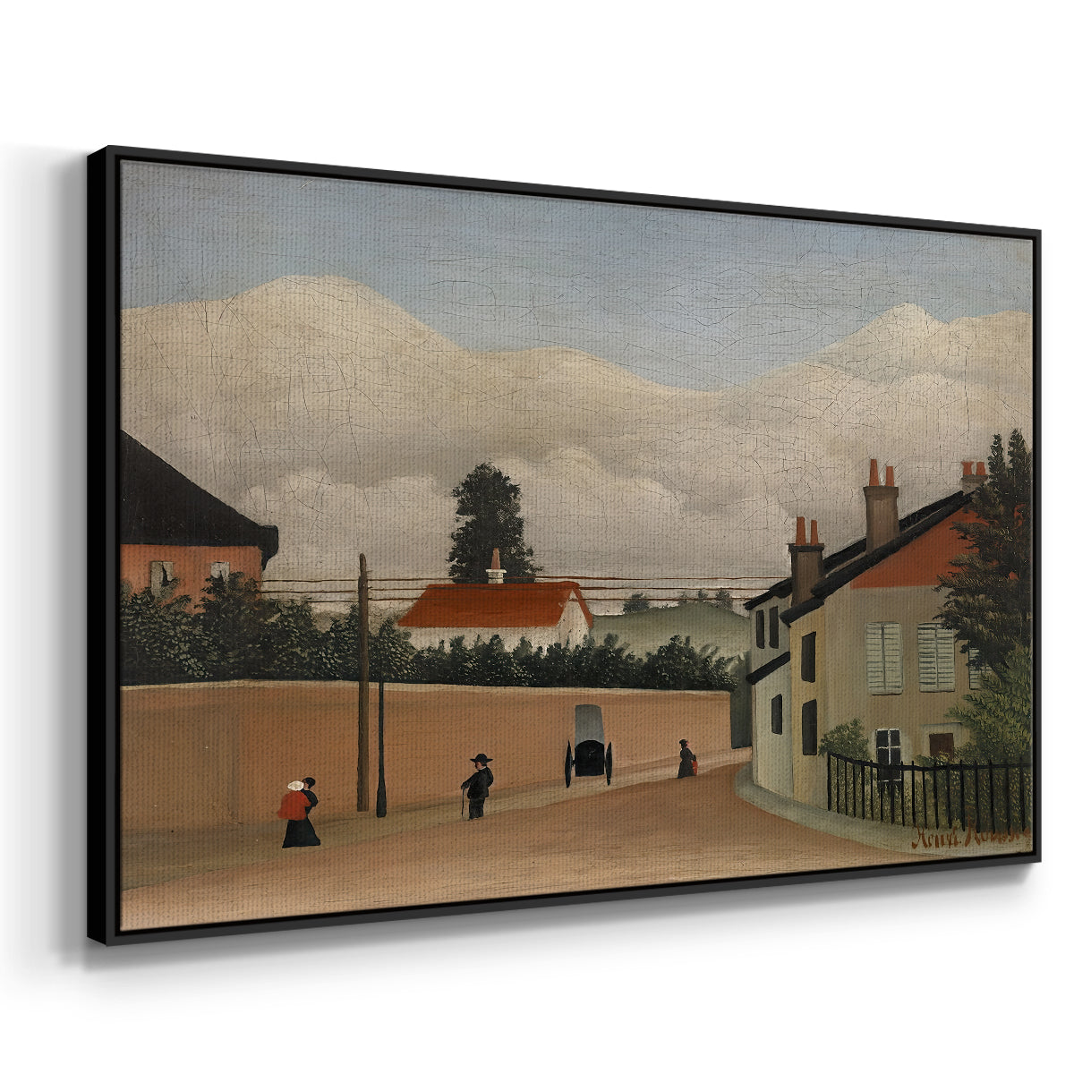Outskirts of Paris, c. 1906-1910 - Floater Framed Canvas Print
