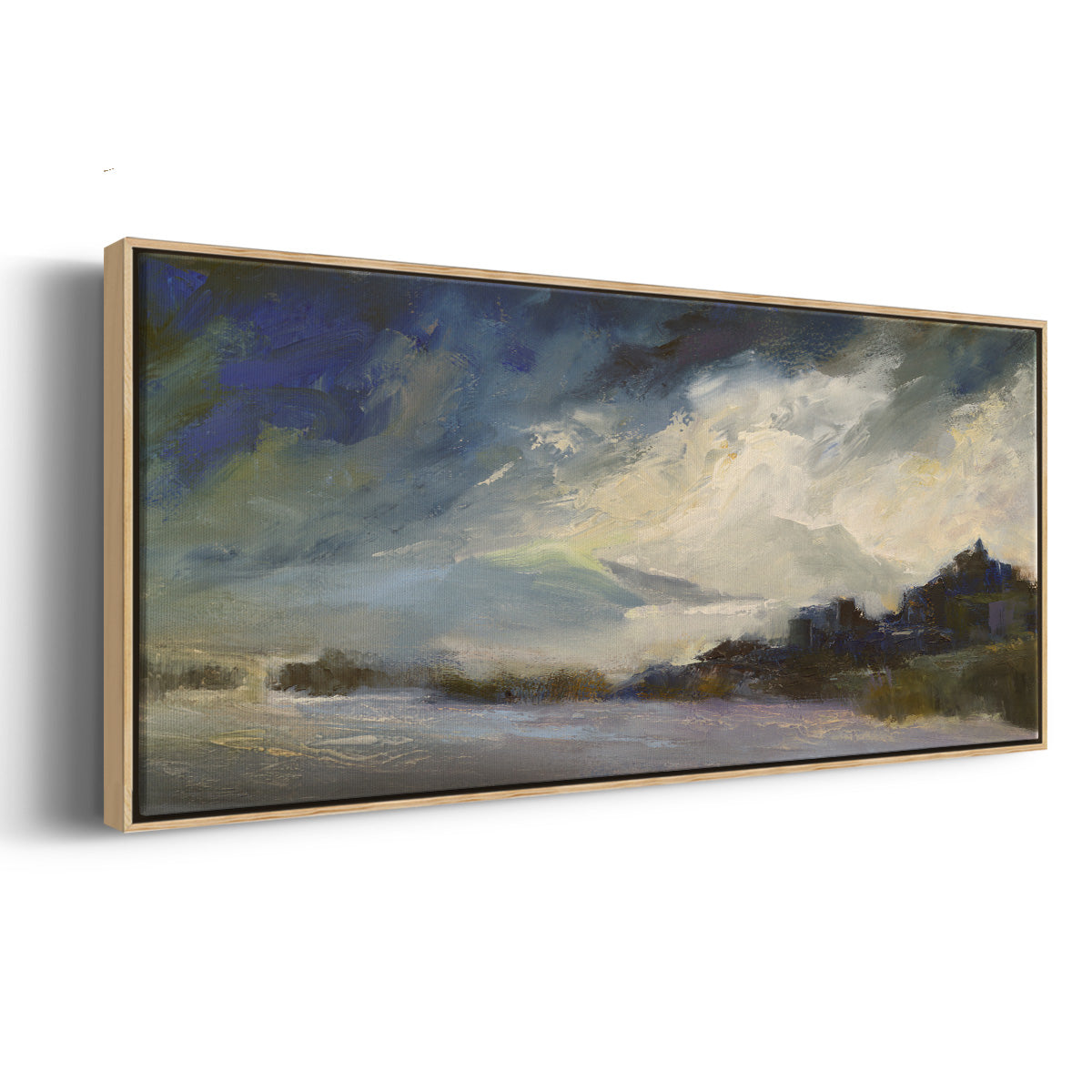 Seaside Sanctuary - Floater Framed Canvas Print