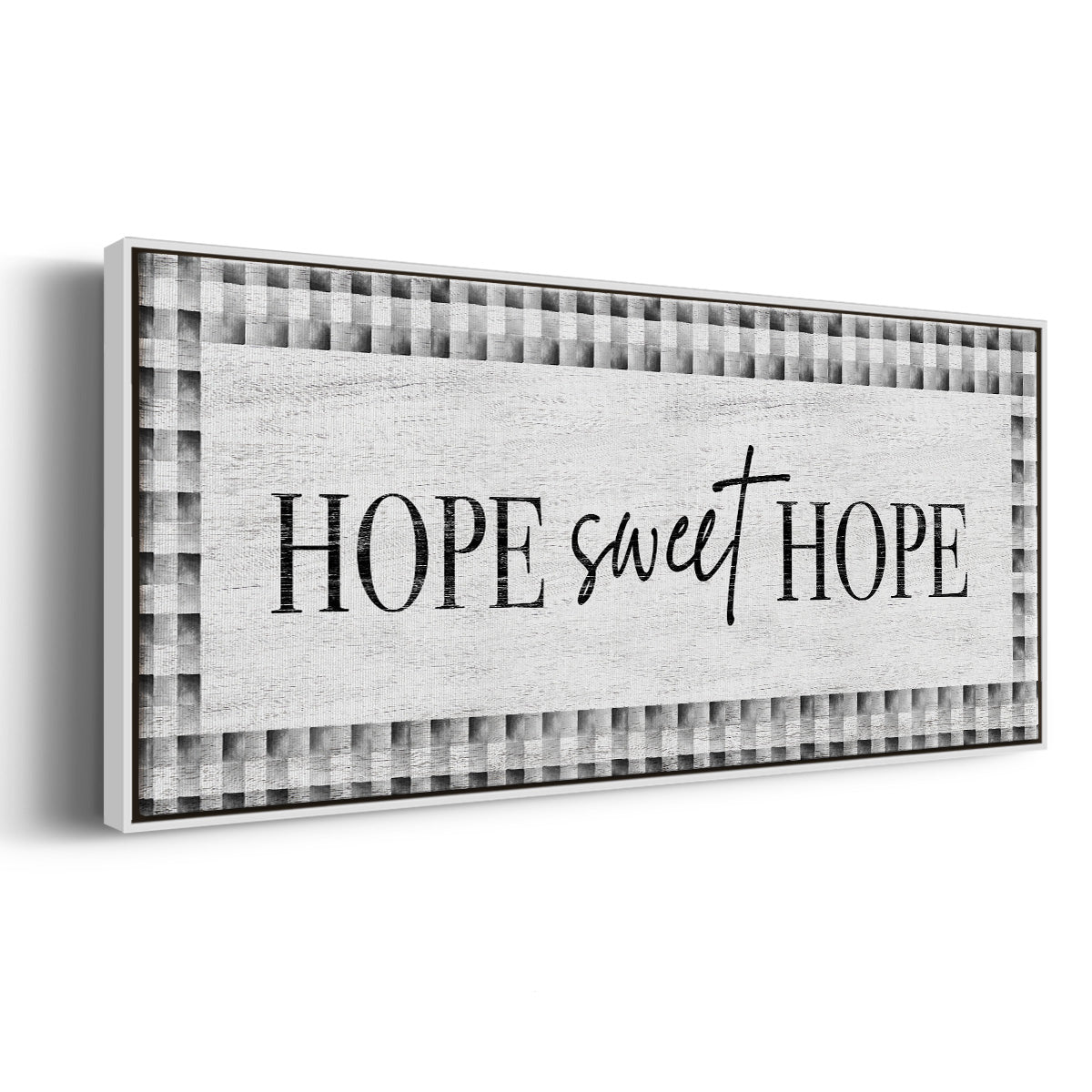 Hope Sweet Hope - Floater Framed Canvas Print