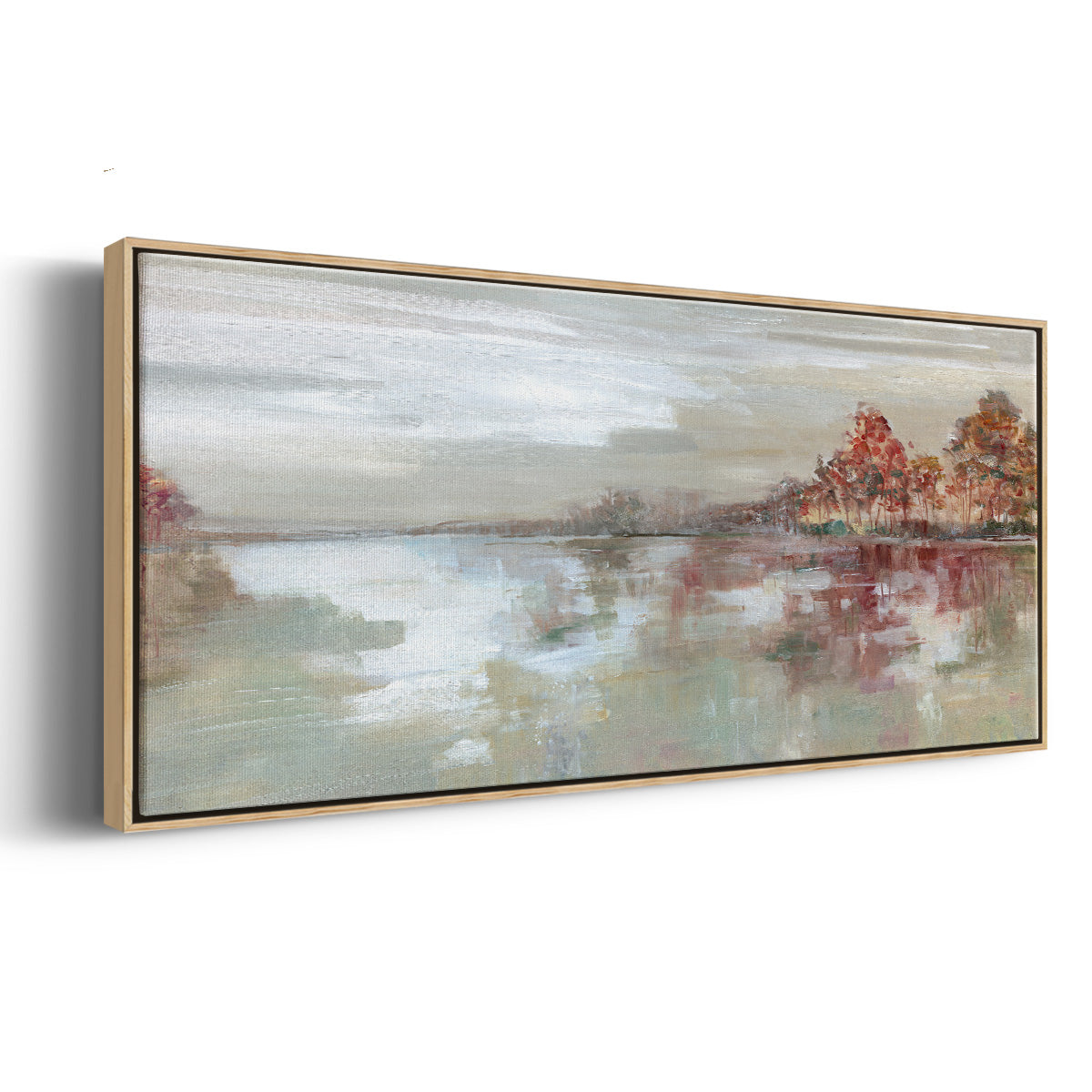 Scenic Sunrise - Floater Framed Canvas Print