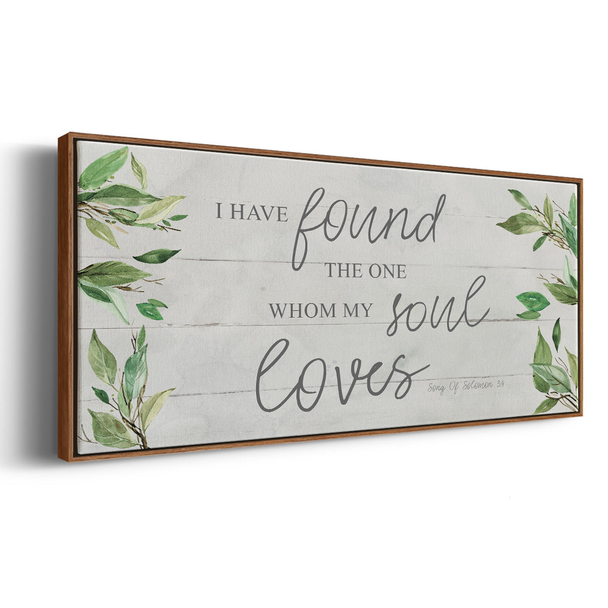 Soul Loves - Floater Framed Canvas Print