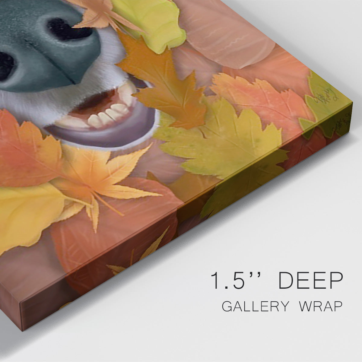 Sniffing Out Autumn Premium Gallery Wrapped Canvas - Ready to Hang