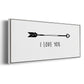 Love Arrow I - Floater Framed Canvas Print