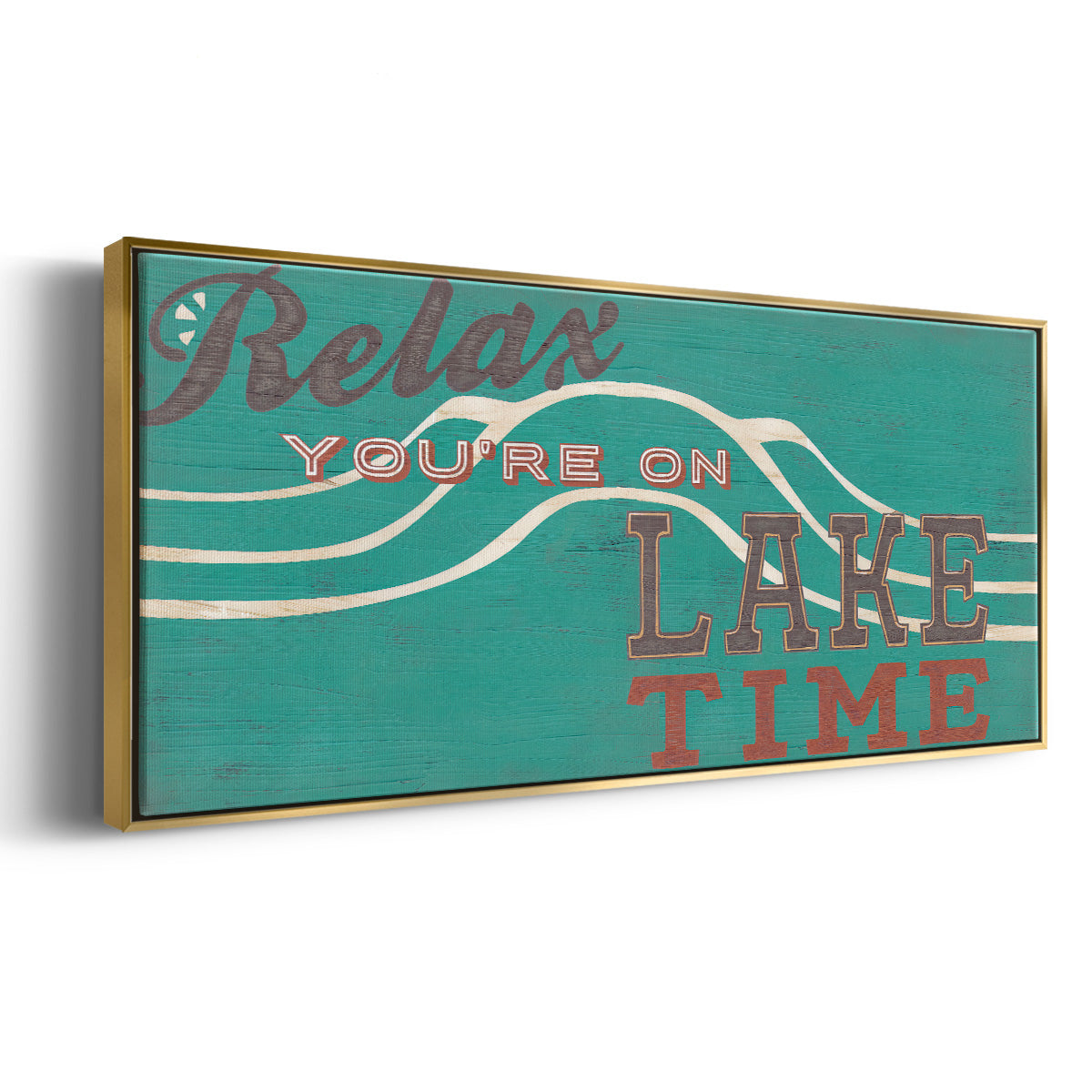 Cabin Life Collection H - Floater Framed Canvas Print