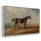 Dr. Syntax, a Bay Racehorse, Standing in a Coastal Landscape, an Estuary Beyond, c. 1820 - Floater Framed Canvas Print