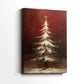 Warm Scarlet Serenade of Cottage - Canvas Art Print