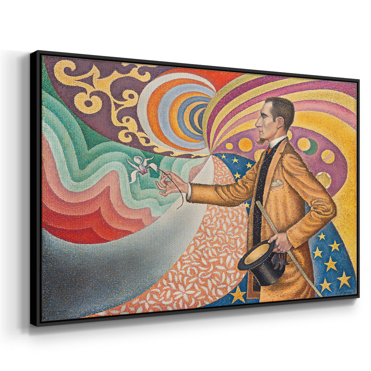 Portrait of Félix Fénéon, 1890 - Floater Framed Canvas Print