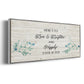Floral Happily - Floater Framed Canvas Print