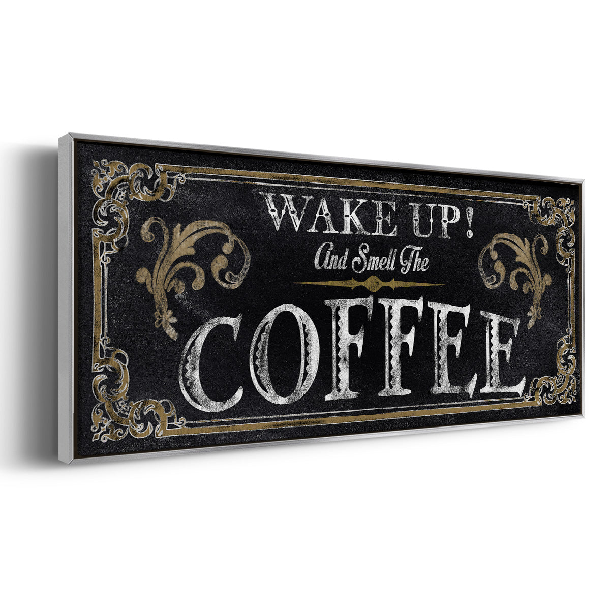 Wake Up! - Floater Framed Canvas Print
