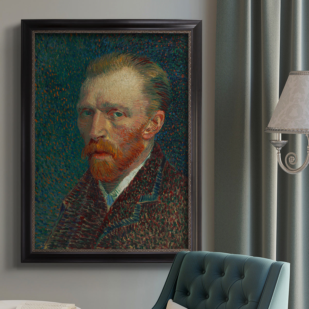 Self-Portrait, 1887 - Ornate Framed Canvas Print