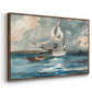 Sloop, Nassau, 1899 - Floater Framed Canvas Print