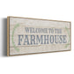 Welcome to the Farmhouse - Floater Framed Canvas Print