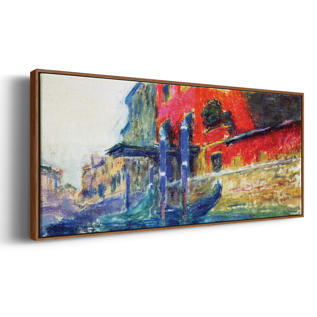 The Red House, 1908 - Floater Framed Canvas Print
