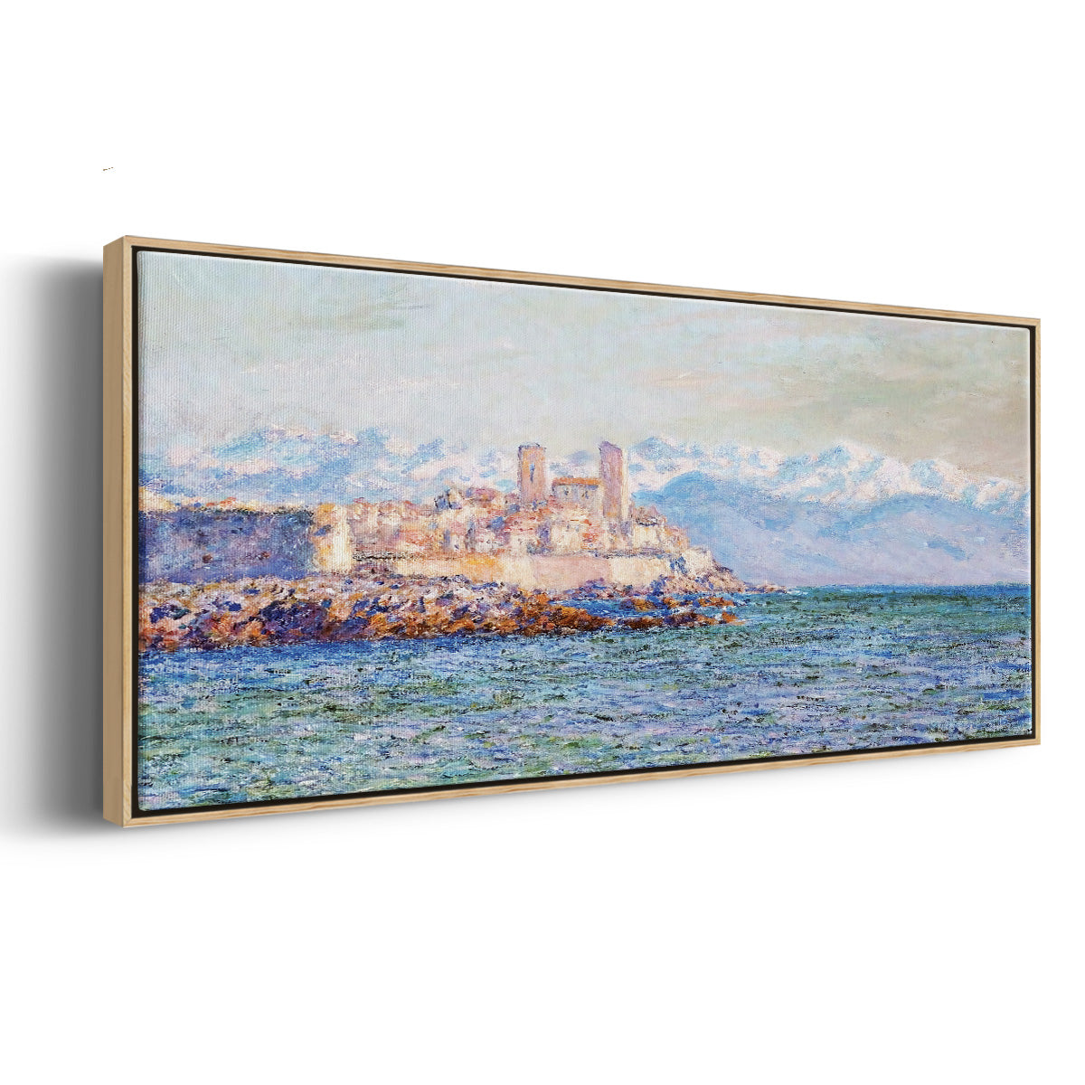 The Old Fort at Antibes, 1888 - Floater Framed Canvas Print