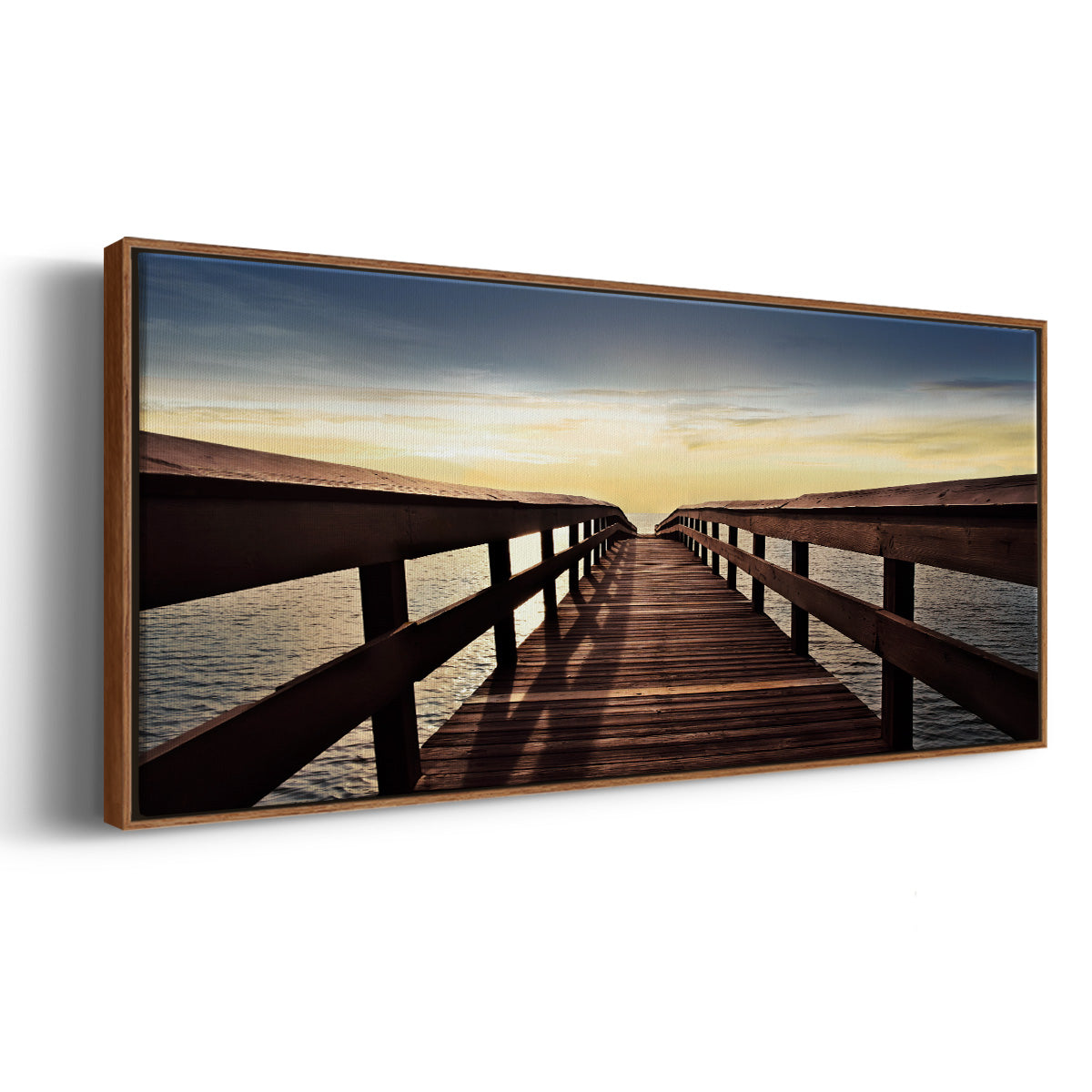 Naples Cove - Floater Framed Canvas Print