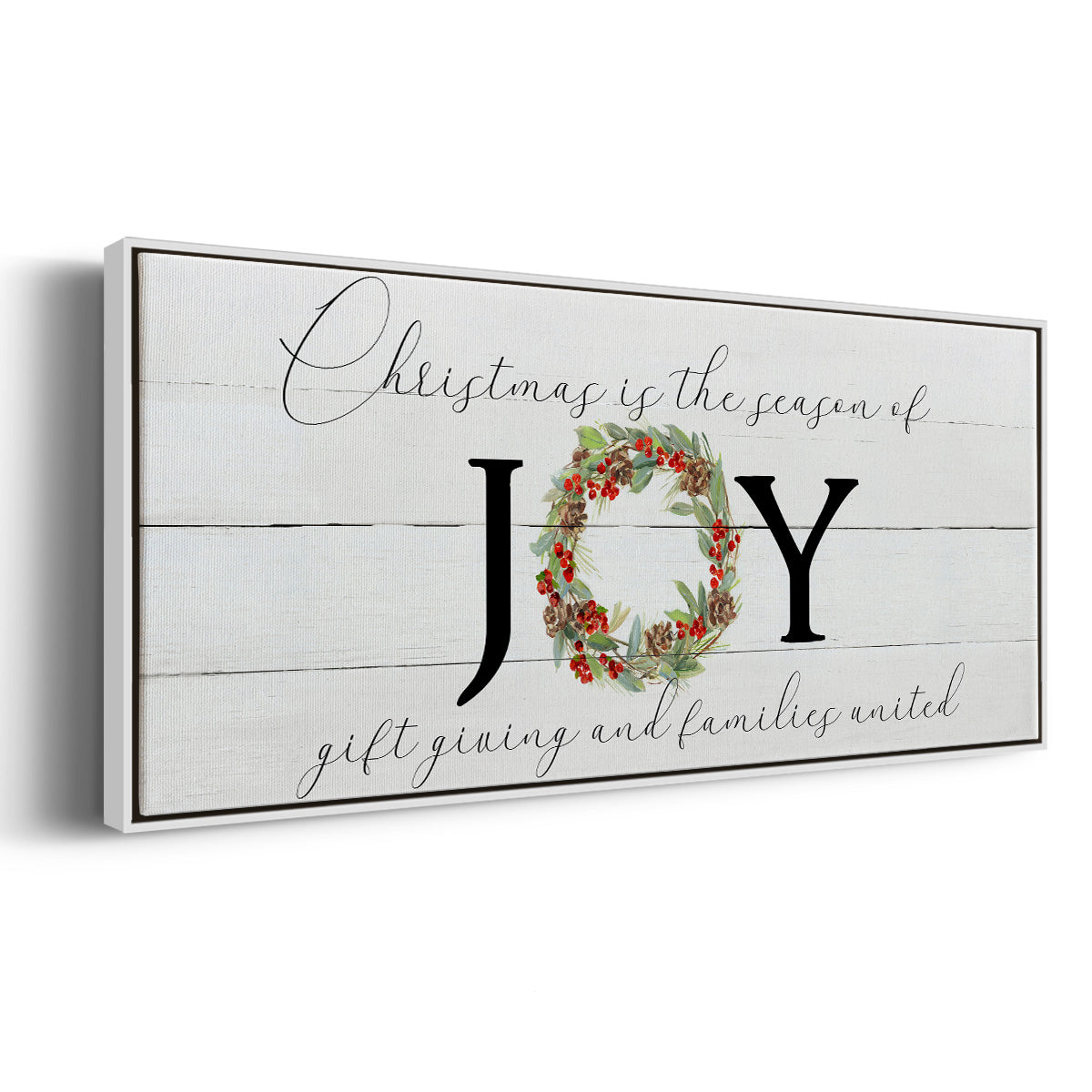 Season of Joy - Floater Framed Canvas Print