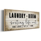 Laundry Room - Floater Framed Canvas Print