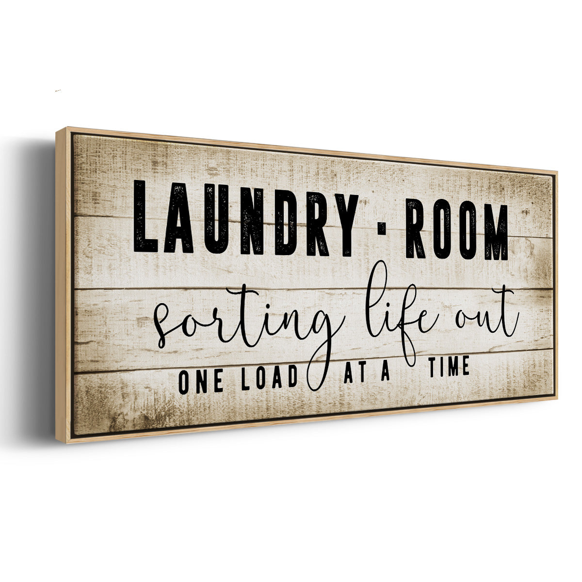 Laundry Room - Floater Framed Canvas Print