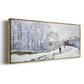 Snow in Argenteuil, 1875 - Floater Framed Canvas Print