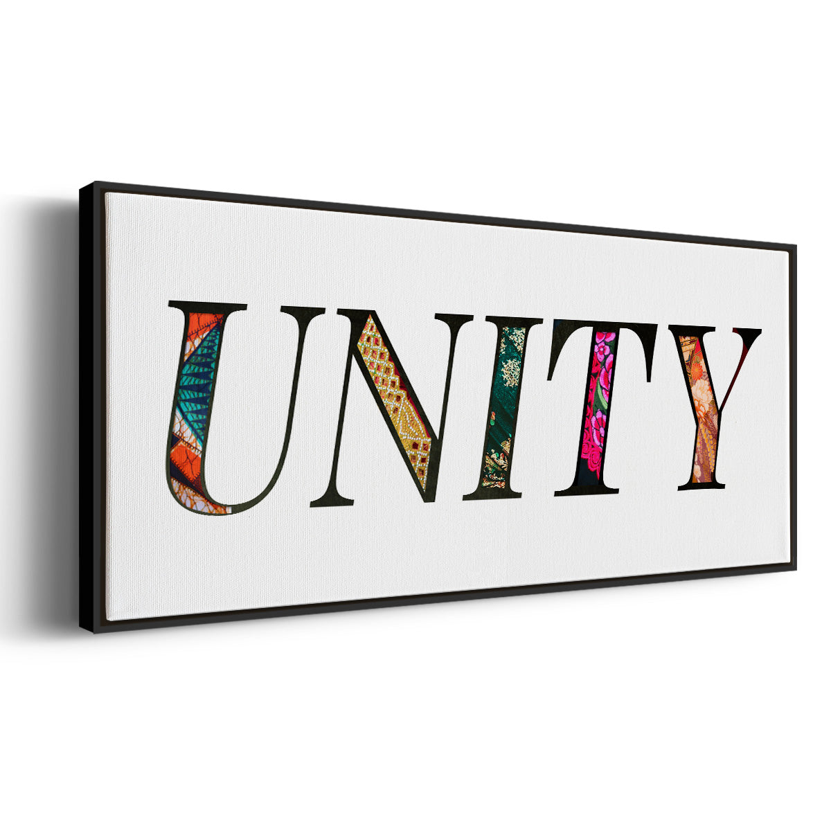 Unity - Floater Framed Canvas Print