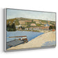 The Riverbank, Les Andelys, 1886 - Floater Framed Canvas Print