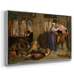The Flight of Madeline and Porphyro, 1848 - Floater Framed Canvas Print