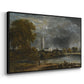 Salisbury Cathedral from the Meadows, c. 1831 - Floater Framed Canvas Print