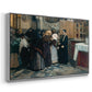 Kissing the Relic, 1893 - Floater Framed Canvas Print