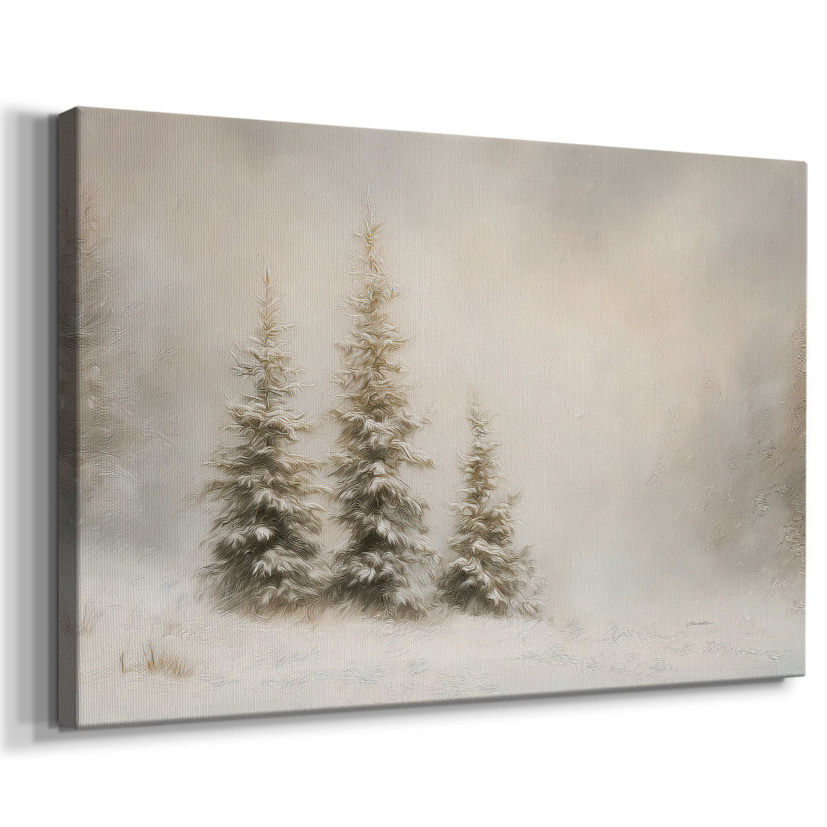 Yule of Tinsel-Gold Serenade - Canvas Art Print