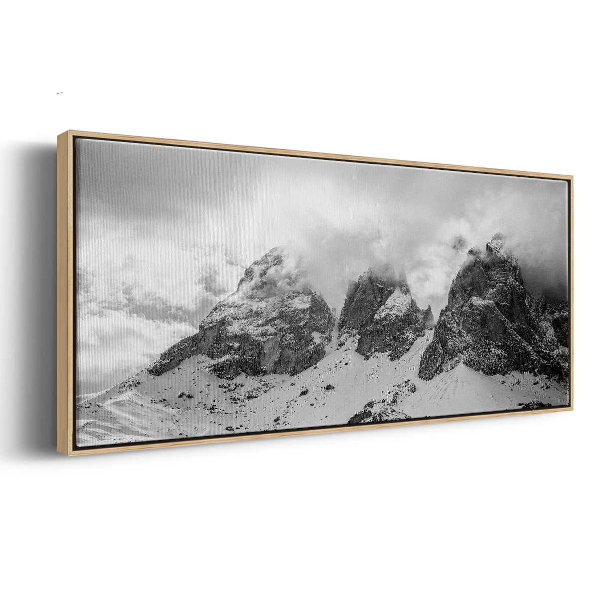 Dolomites - Floater Framed Canvas Print