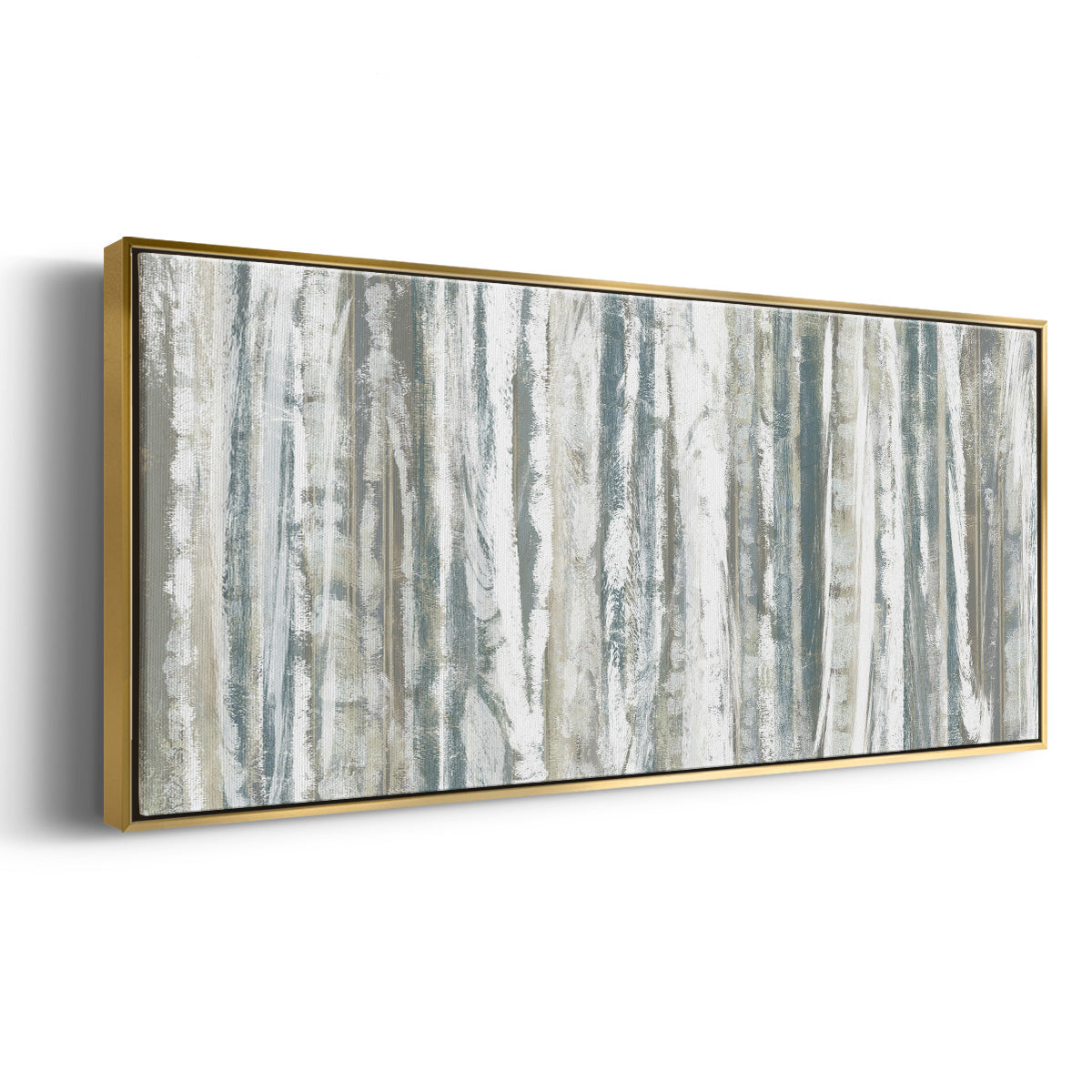 Treeline Strata I - Floater Framed Canvas Print