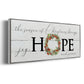 Joy Hope and Peace - Floater Framed Canvas Print
