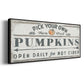Pumpkin Patch I - Floater Framed Canvas Print