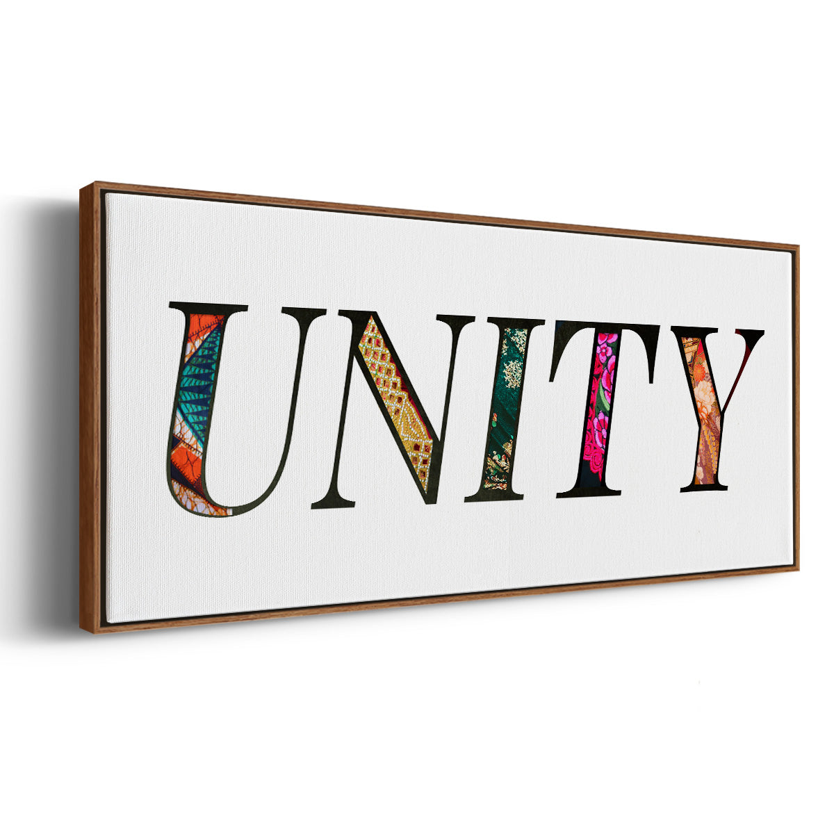 Unity - Floater Framed Canvas Print