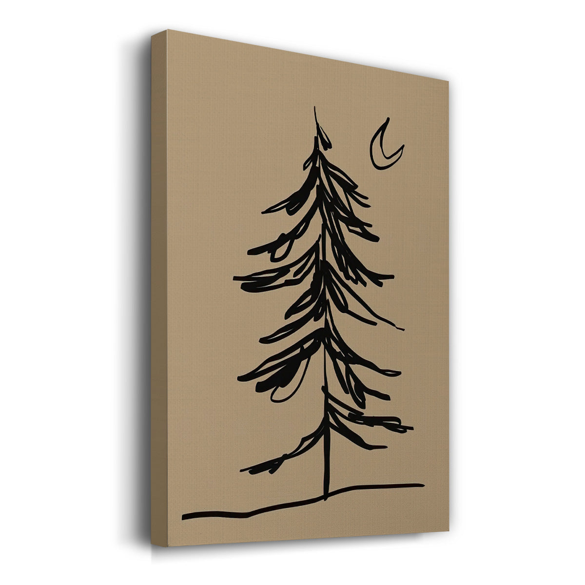 Winter Fir Sketch I - Gallery Wrapped Canvas