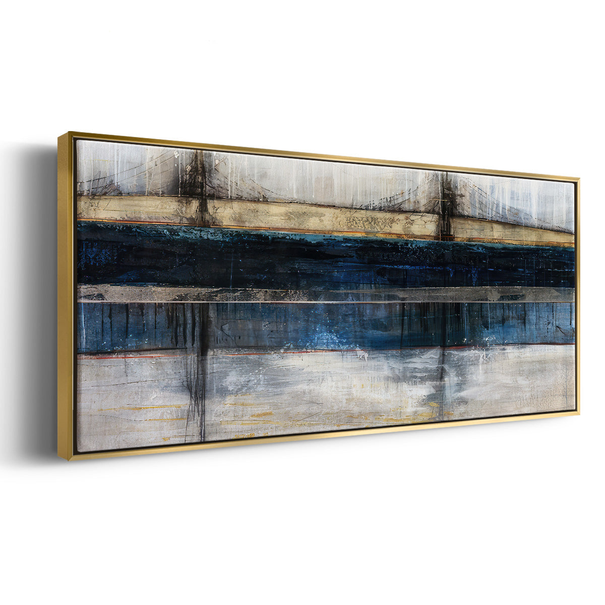 City Blue - Floater Framed Canvas Print