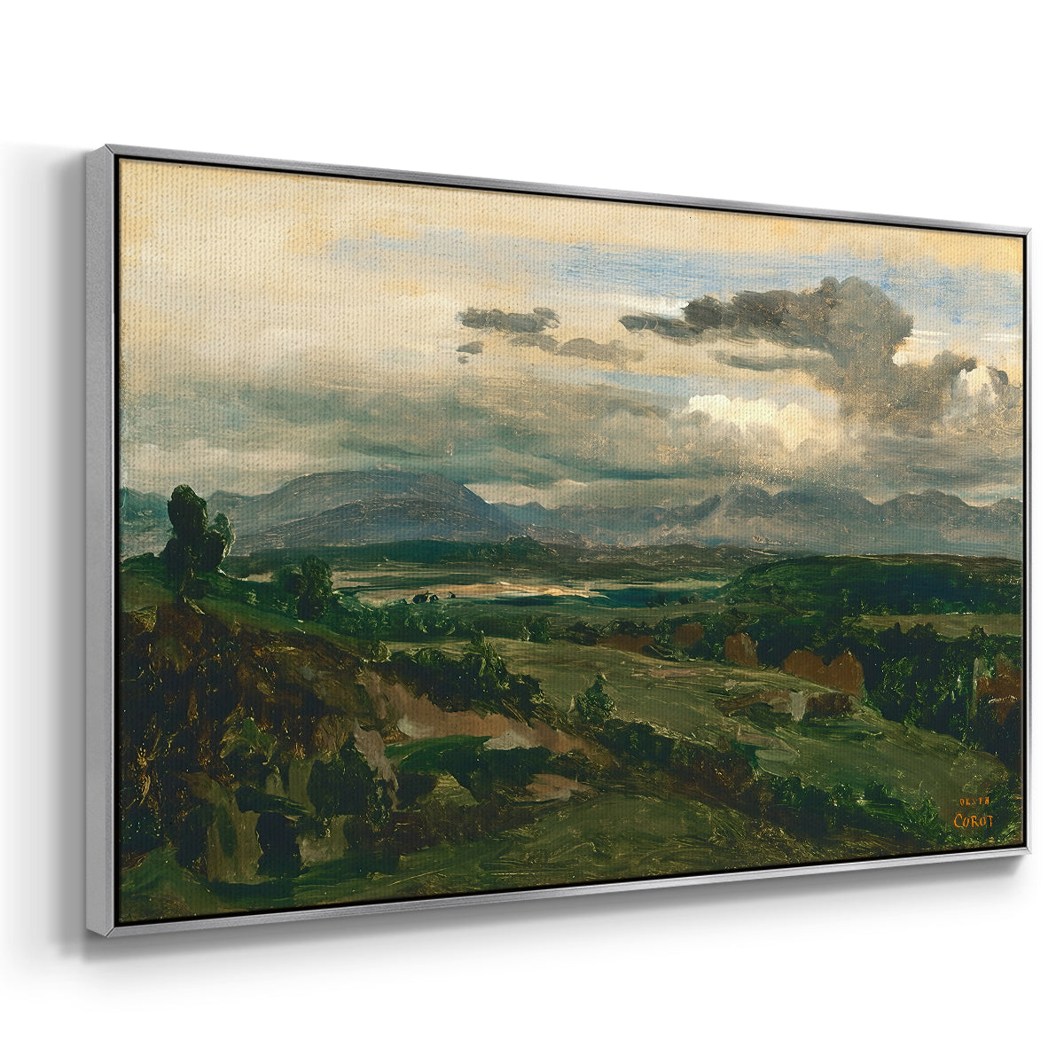 Civita Castellana, c. 1860s - Floater Framed Canvas Print